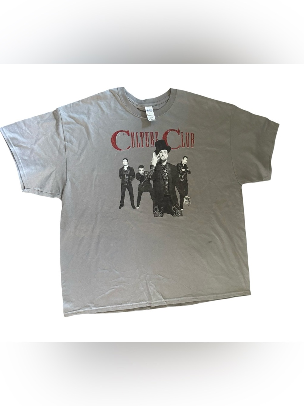 Culture Club Boy George TRIBES Tour Tee 2015 Grey Men’s Sz 2X 100% Cotton SS